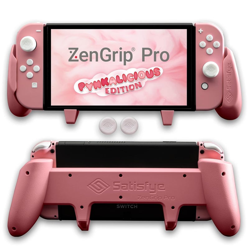 Satisfye - ZenGrip Pro Gen 3 OLED, a Switch Grip Compatible with Nintendo Switch - Comfortable & Ergonomic Grip, Joy Con & Switch Control. #1 Switch Accessories Designed for Gamers (Pink) - Image 3